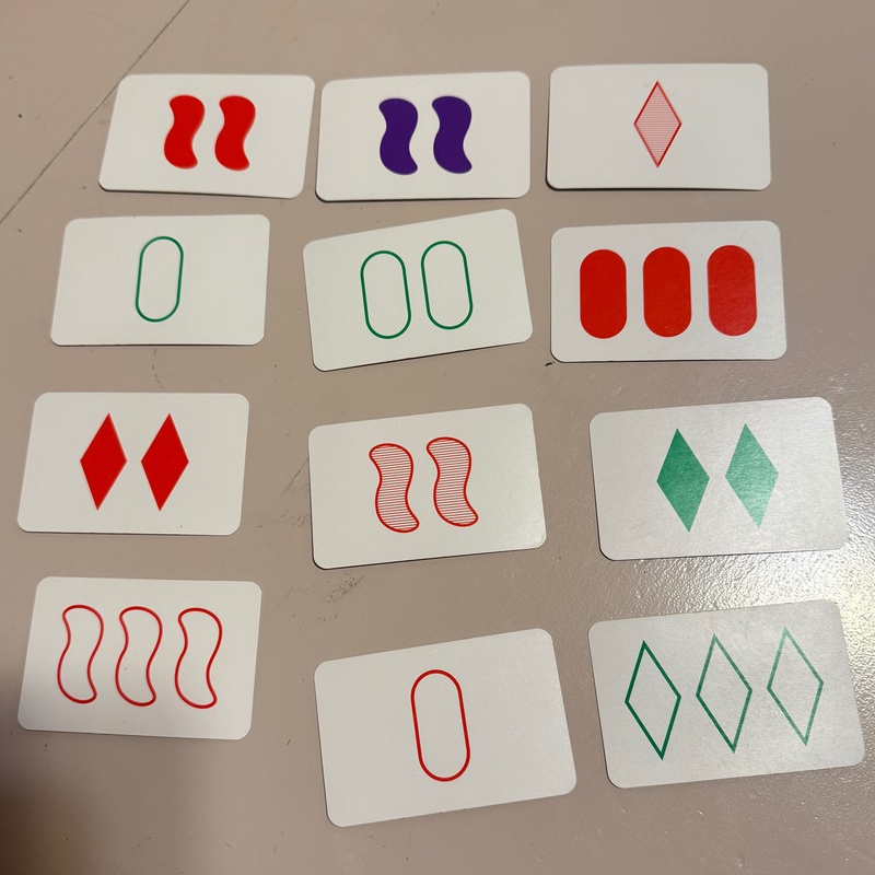 Example photo of Set cards